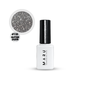Gel polish #133 GLITTER SILVER