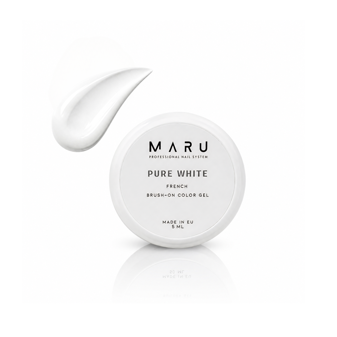 PURE WHITE brush on color gel